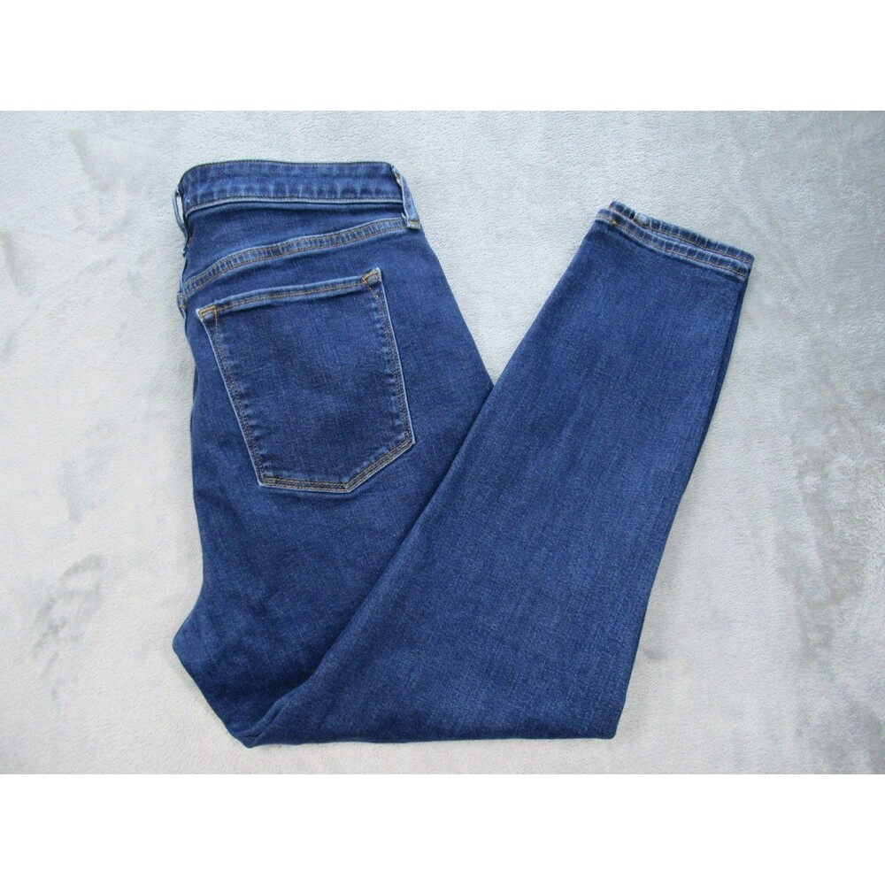 Abercrombie & Fitch Jeans Women's 34 / 18R Super Skinny Ankle High-Rise Blue